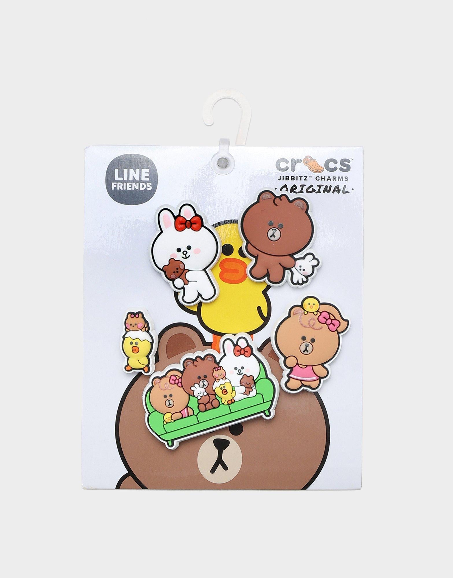 ที่ติดรองเท้า LINE Friends Jibbitz (5 ชิ้น)