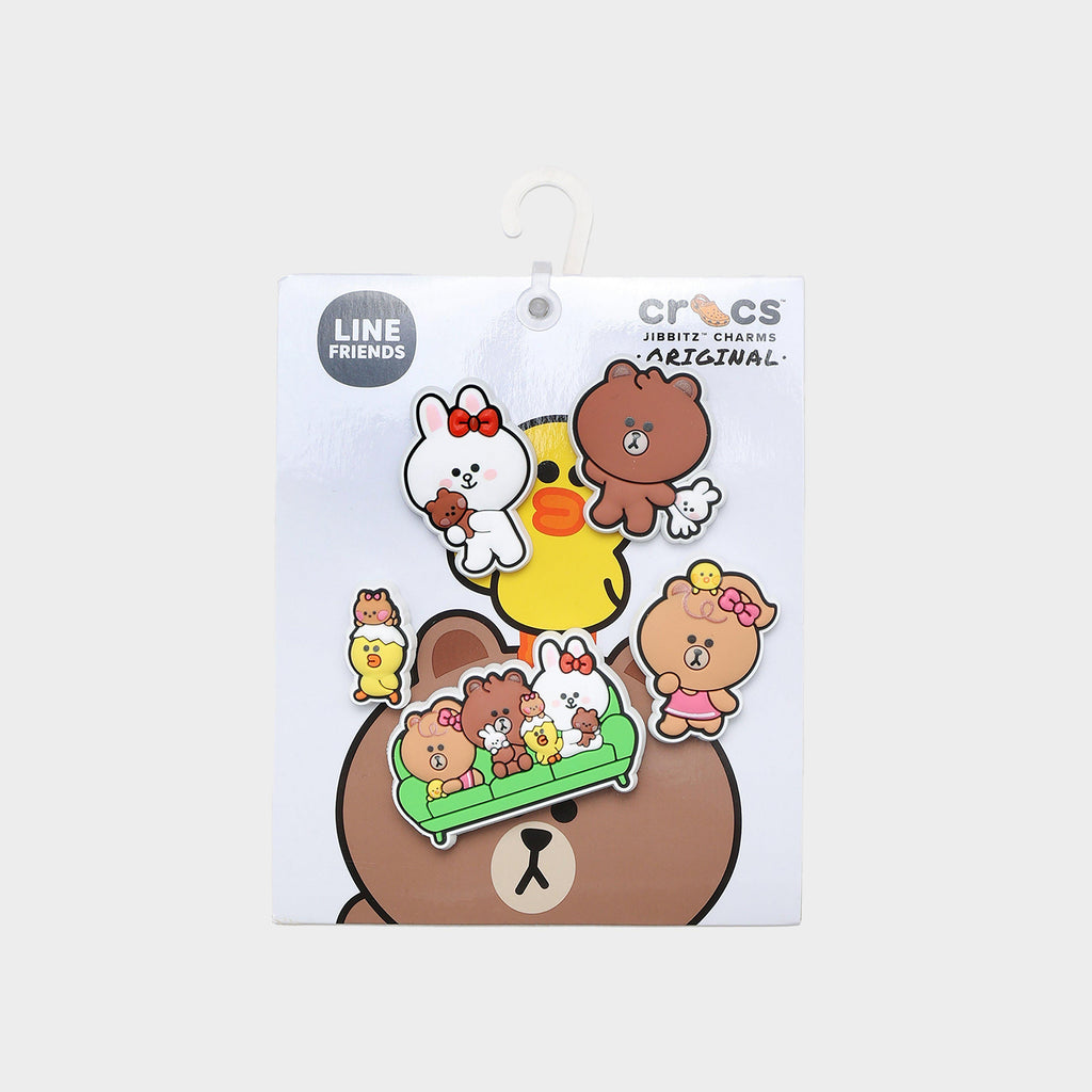 ที่ติดรองเท้า LINE Friends Jibbitz (5 ชิ้น)