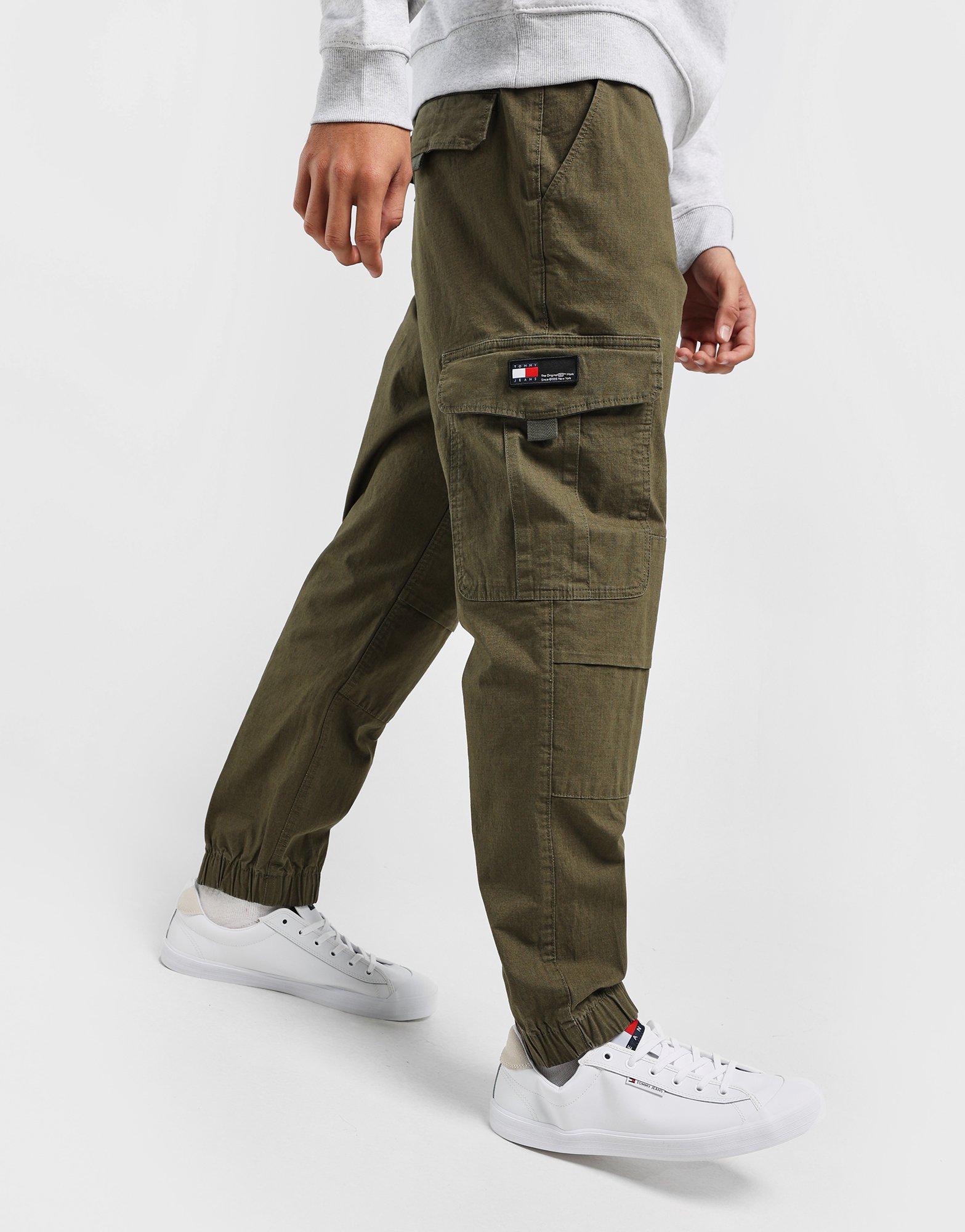 กางเกงขายาวผู้ชาย Ethan Washed Twill Cargo