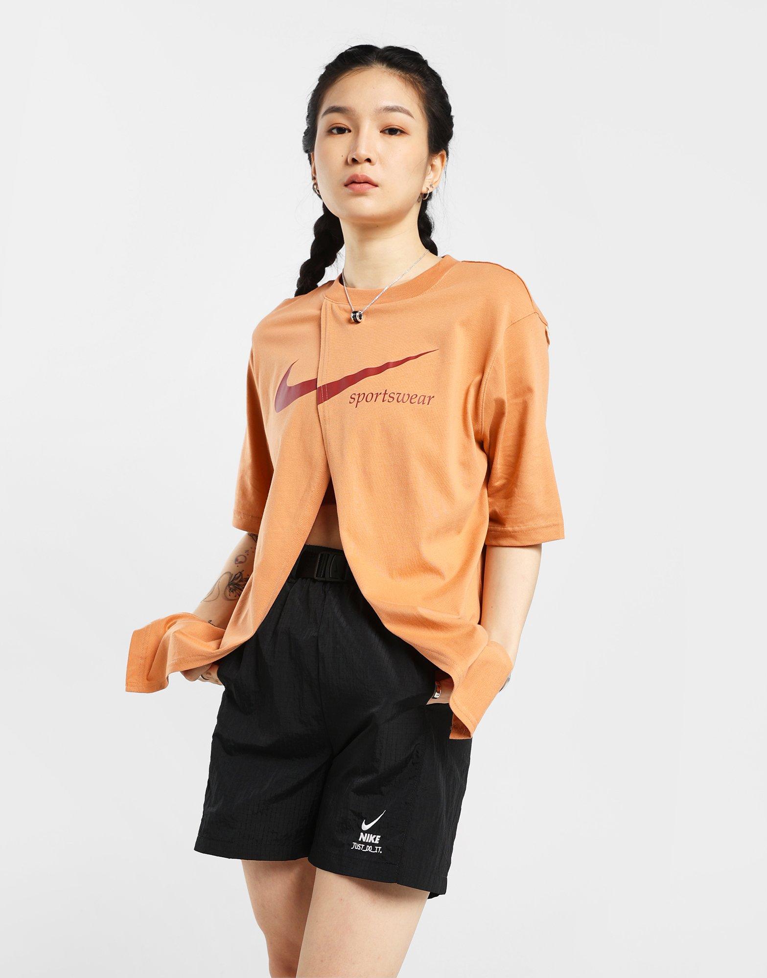 เสื้อยืดผู้หญิง Sportswear Collection Oversized Slit