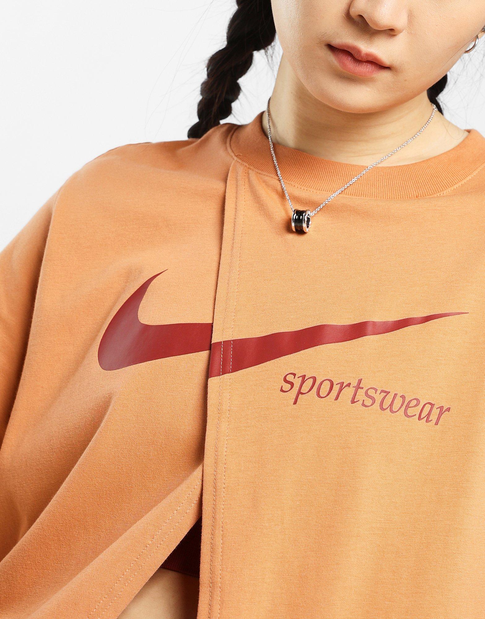 เสื้อยืดผู้หญิง Sportswear Collection Oversized Slit