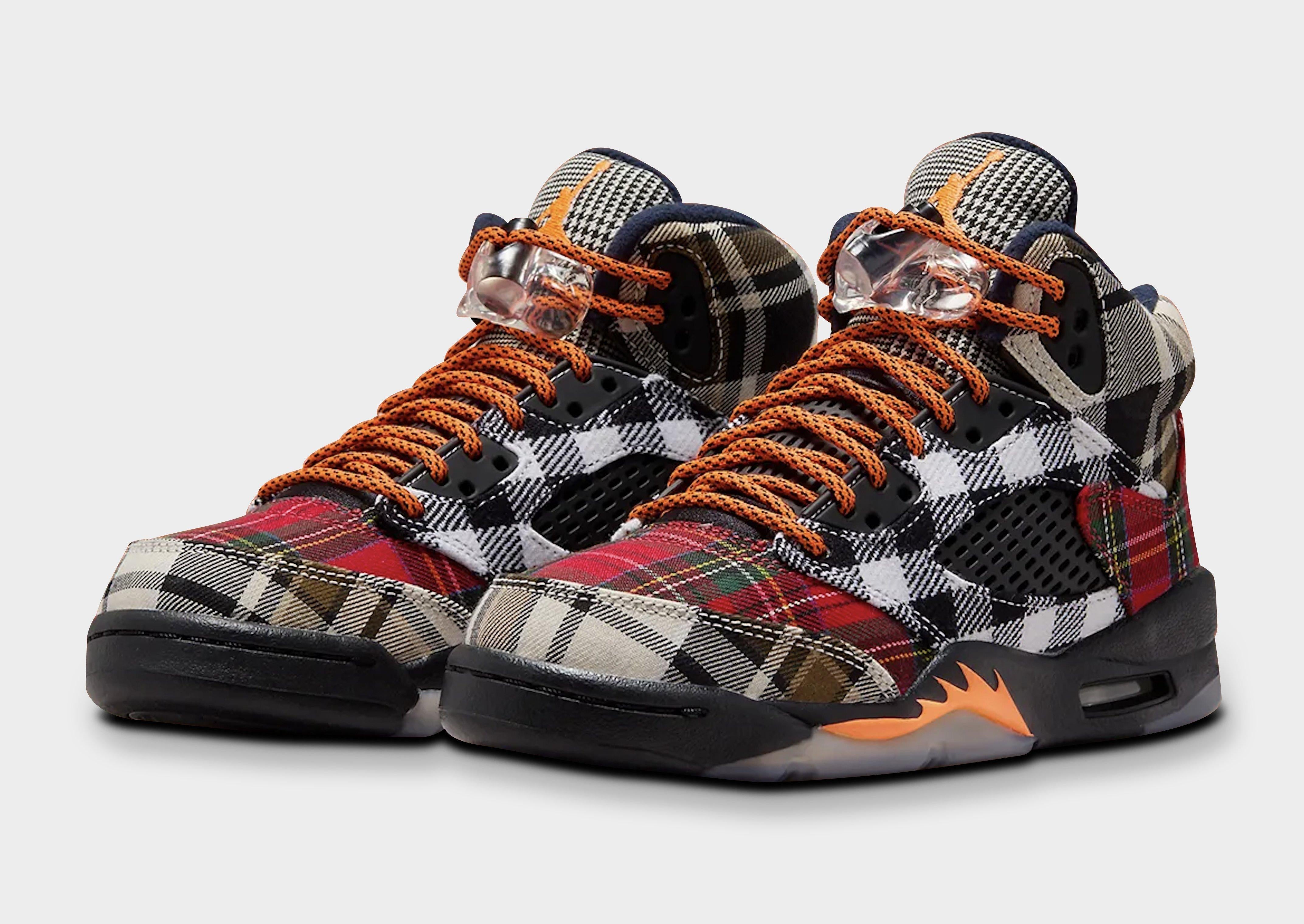 รองเท้าเด็กโต Air 5 Retro Plaid