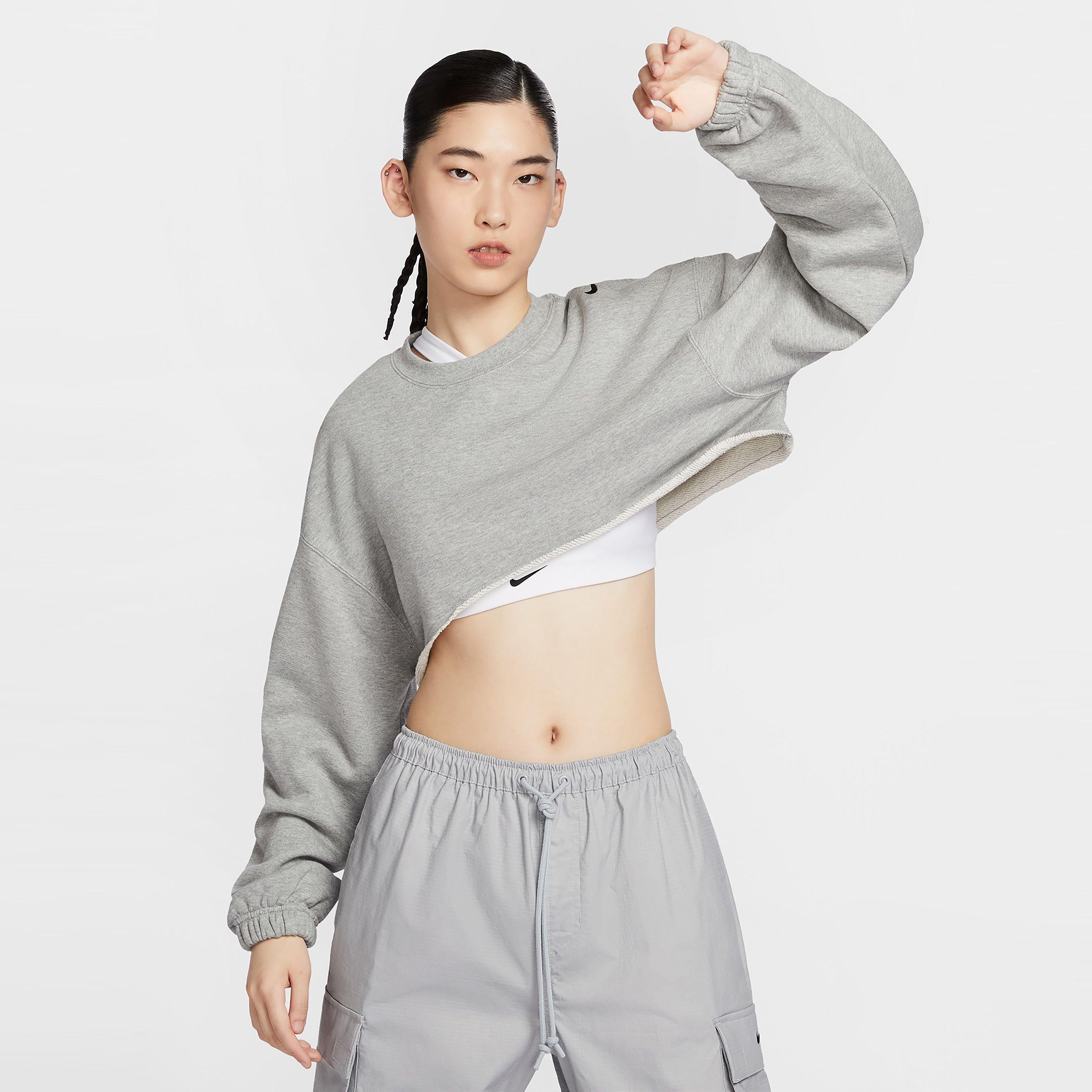 เสื้อแขนยาวผู้หญิง Oversized French Terry Shrug