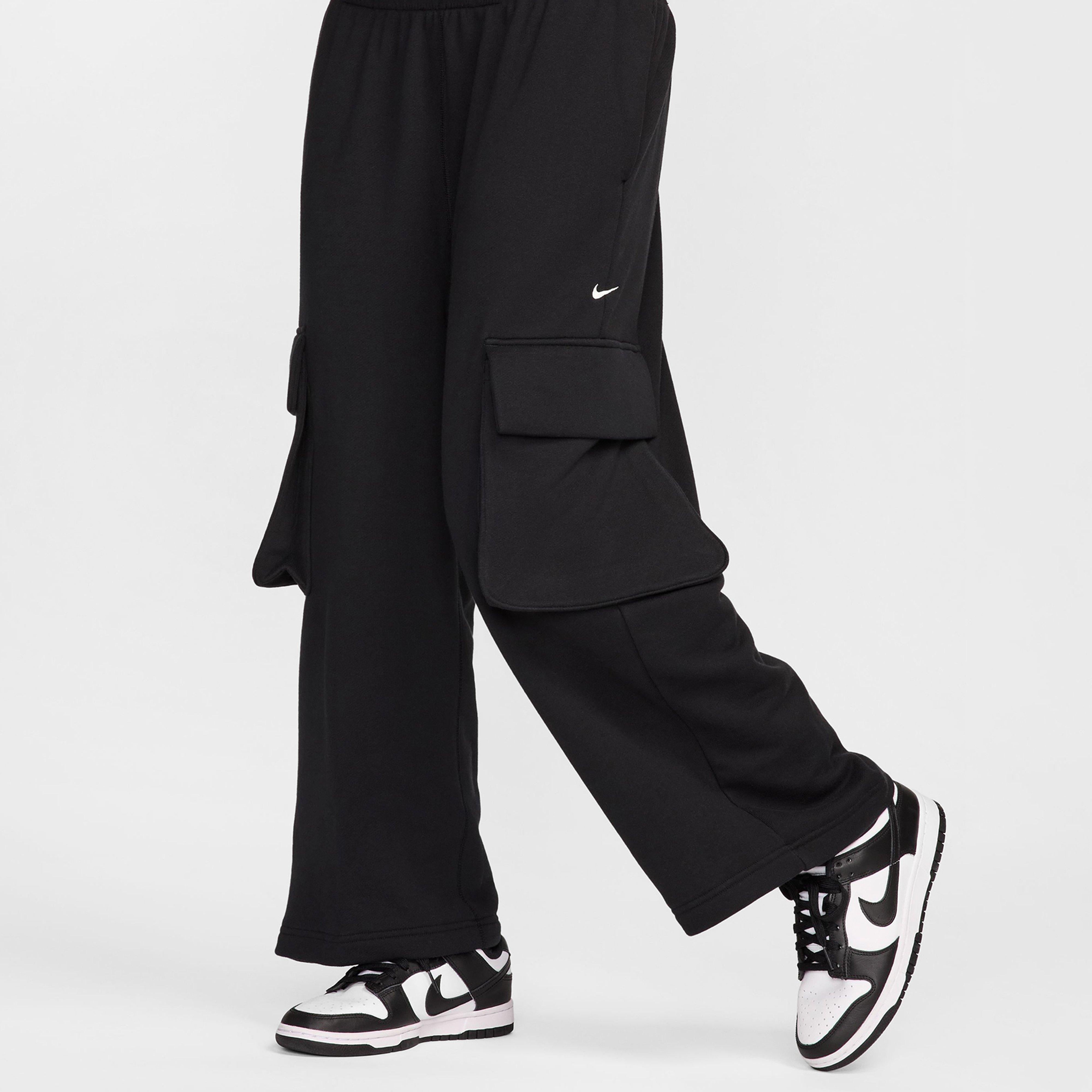 กางเกงขายาวผู้หญิง Oversized Low Rise French Terry Wide Leg