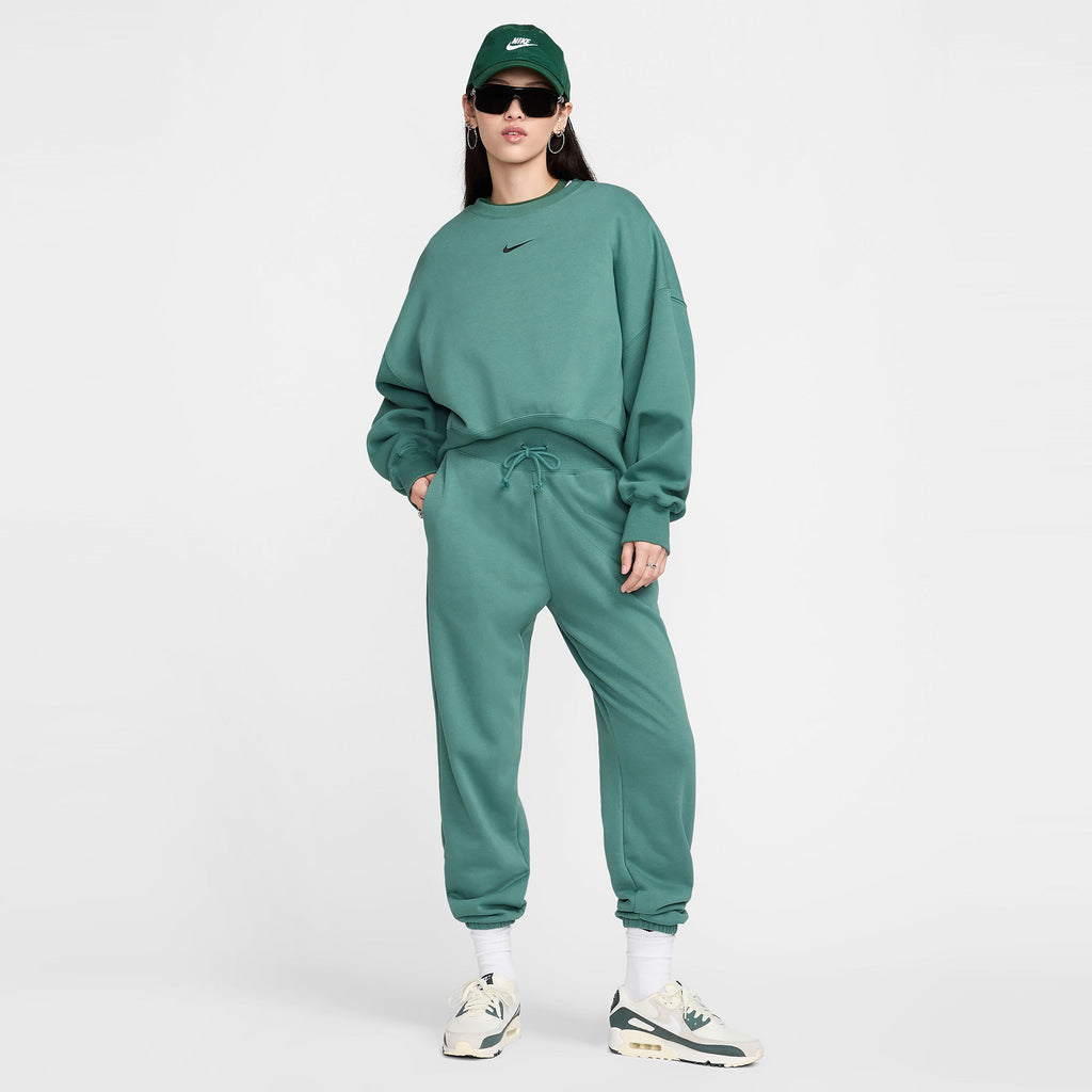 กางเกงขายาวผู้หญิง Sportswear Phoenix Fleece High-Waisted Oversized French Terry