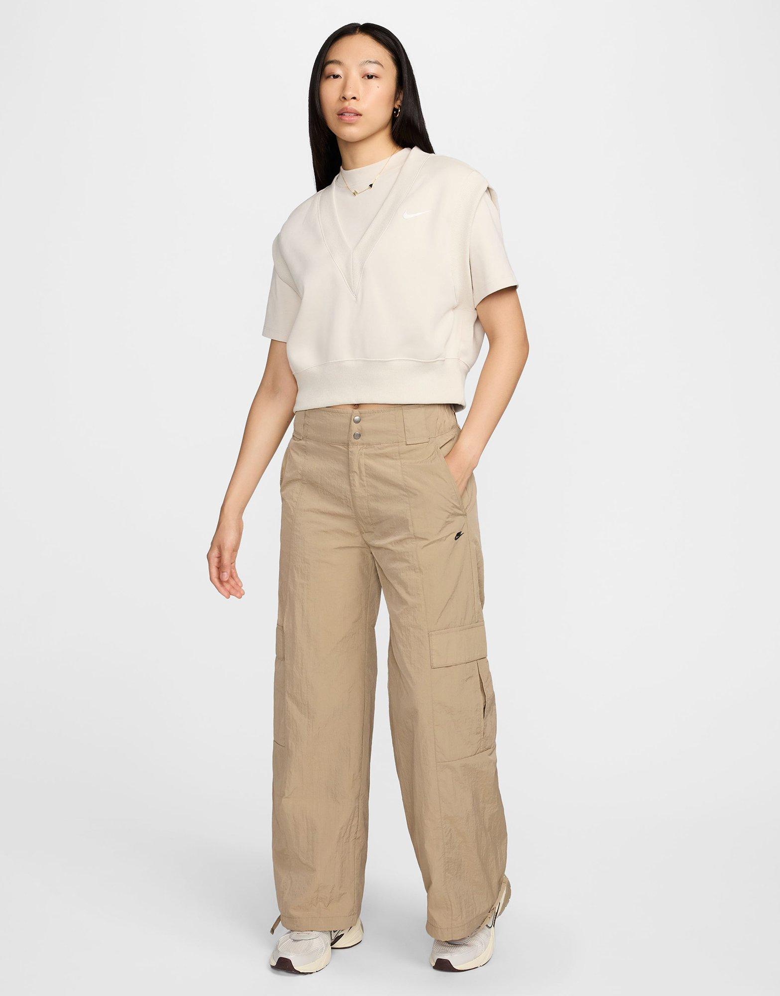 กางเกงขายาวผู้หญิง Sportswear High-Waisted Woven Cargo