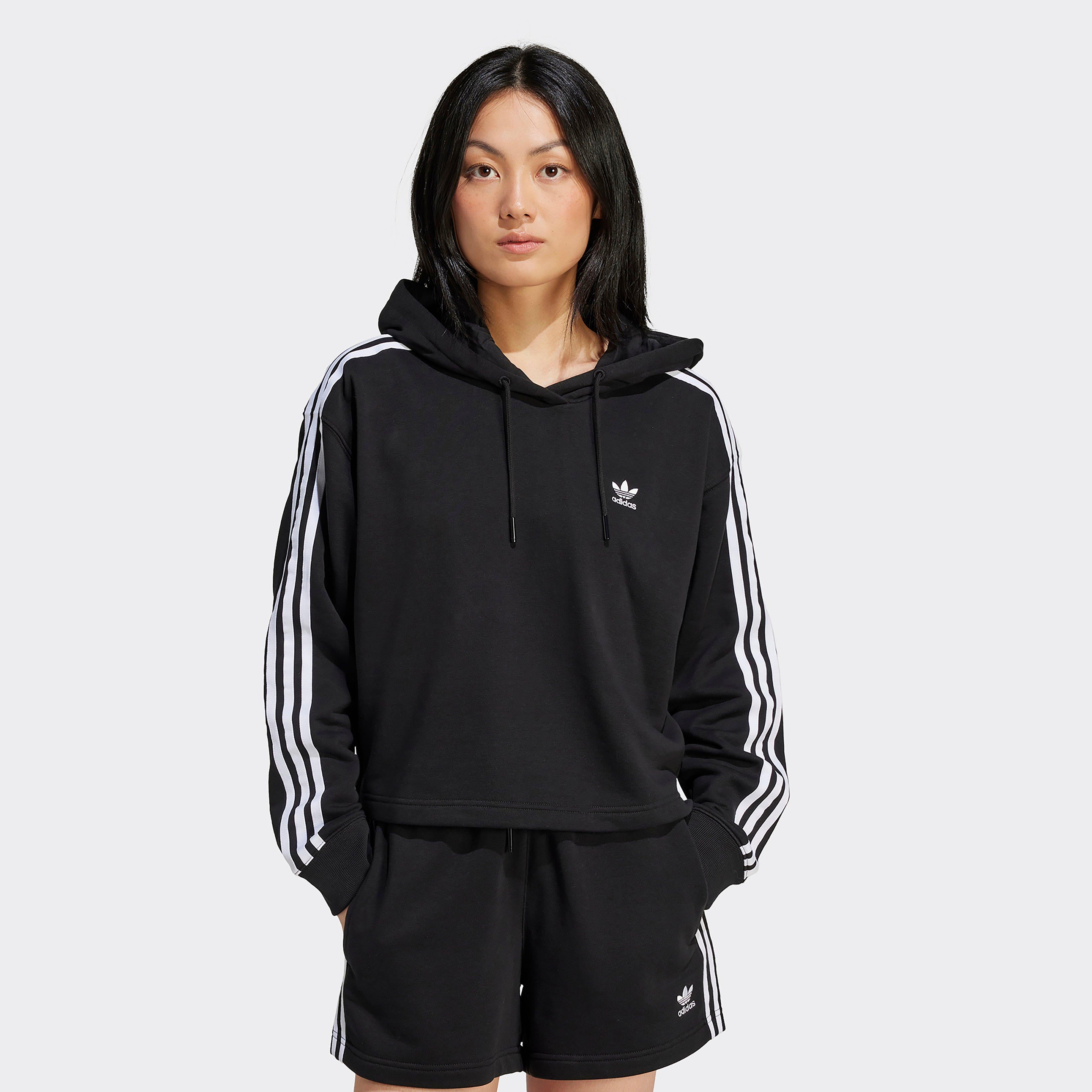 เสื้อฮู้ดดี้ผู้หญิง Adicolor 3-Stripes