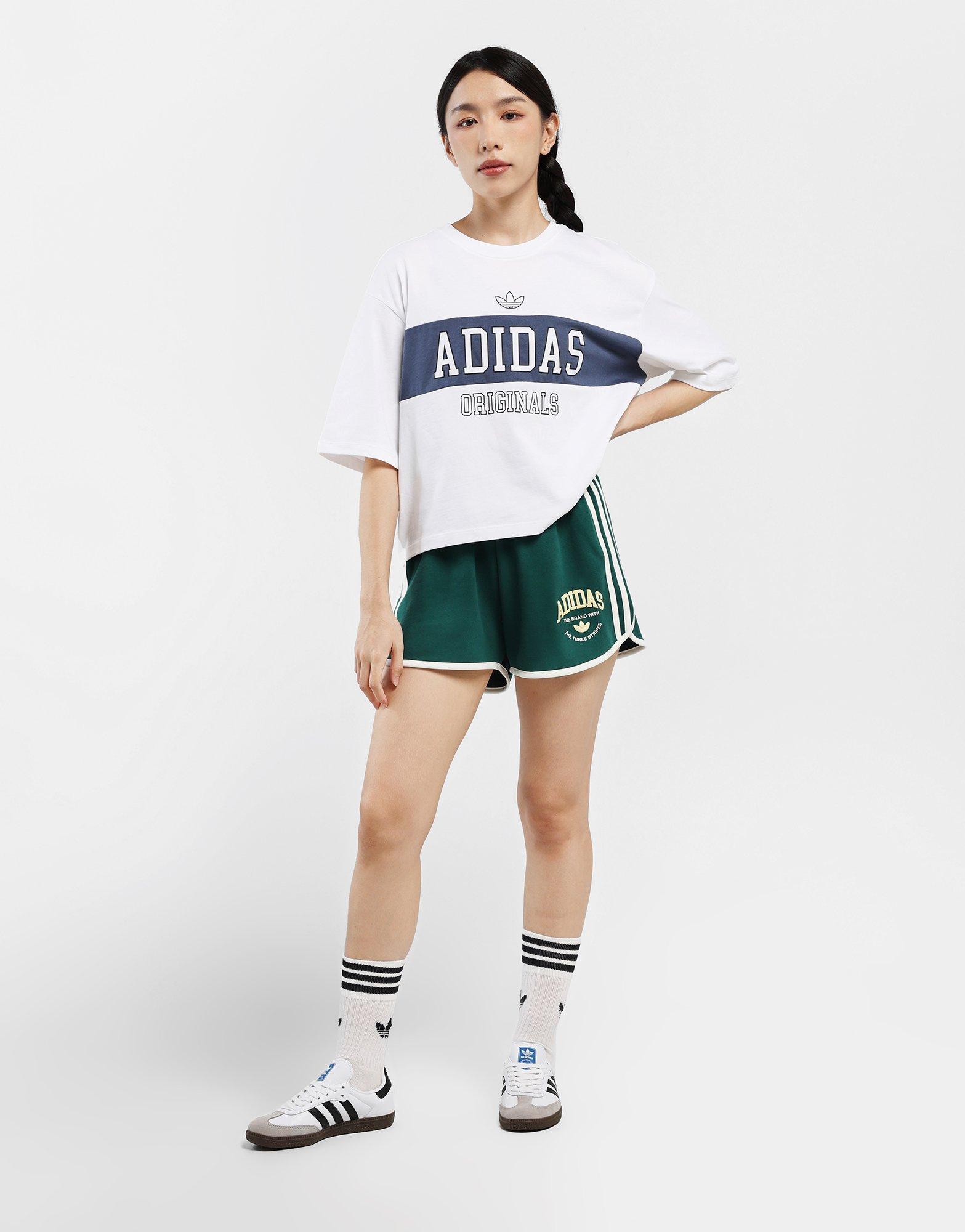 เสื้อยืดผู้หญิง Varsity Crop Panel