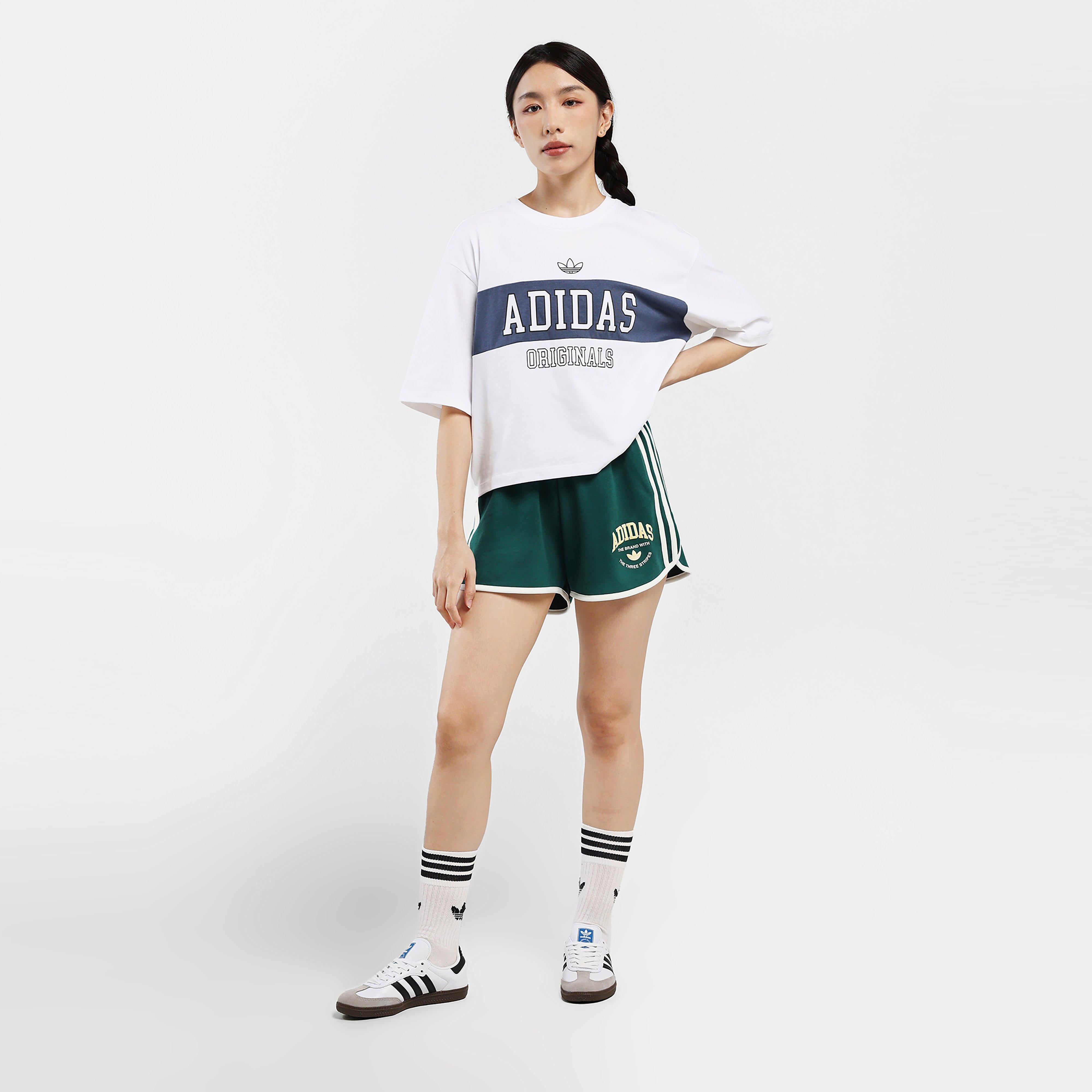 เสื้อยืดผู้หญิง Varsity Crop Panel