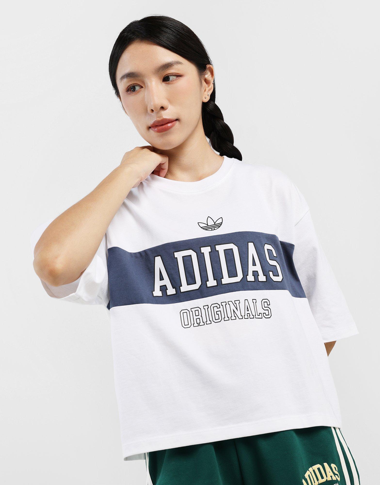 เสื้อยืดผู้หญิง Varsity Crop Panel