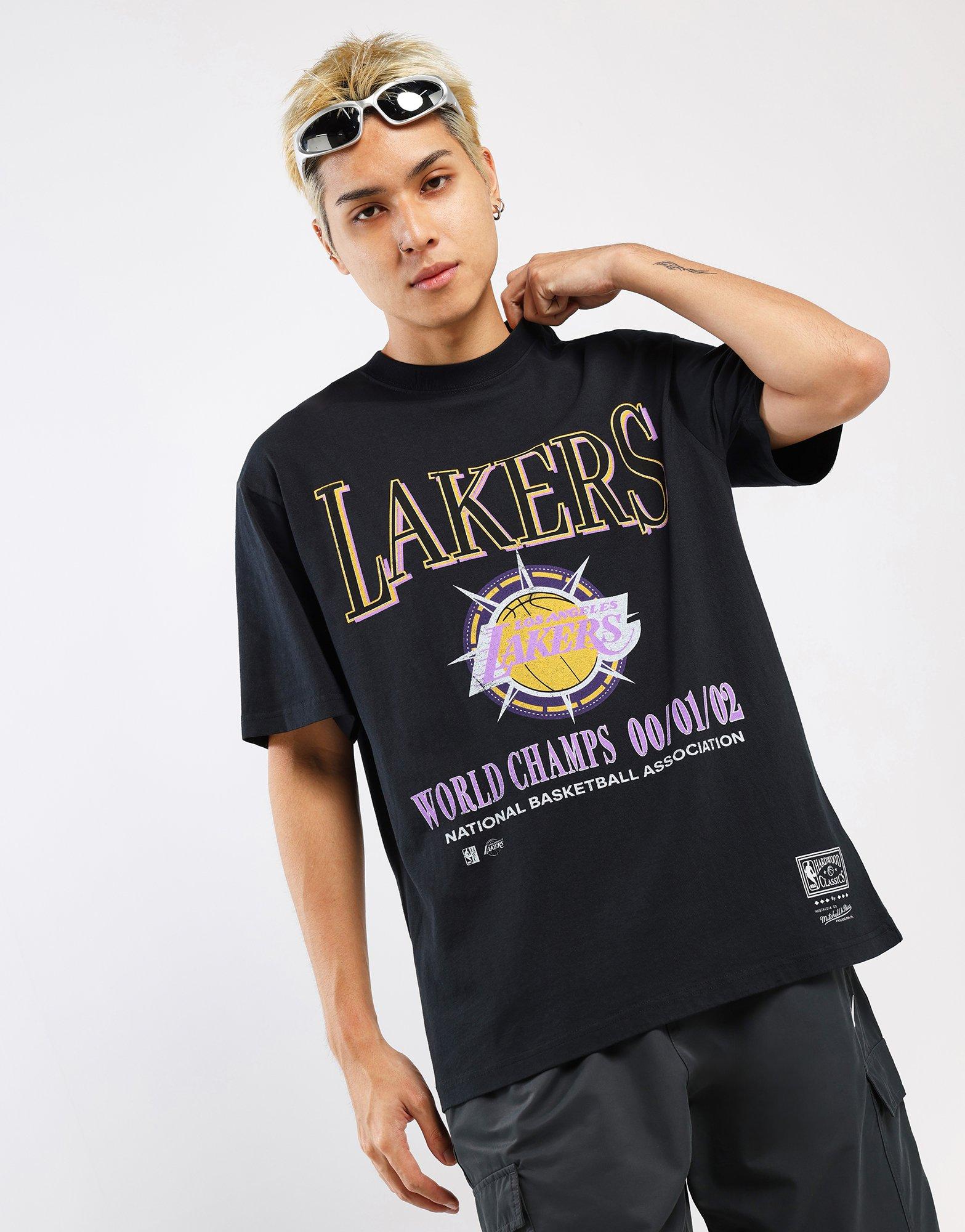 เสื้อยืดผู้ชาย LA Lakers Champs Band